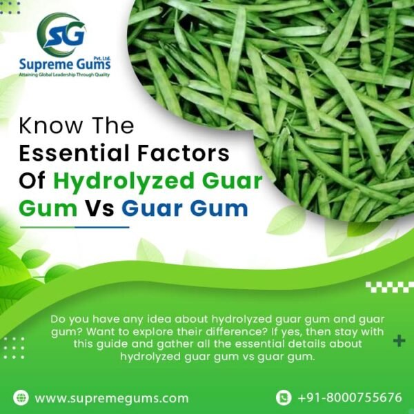 Do you have any idea about hydrolyzed guar gum and guar gum? Want to